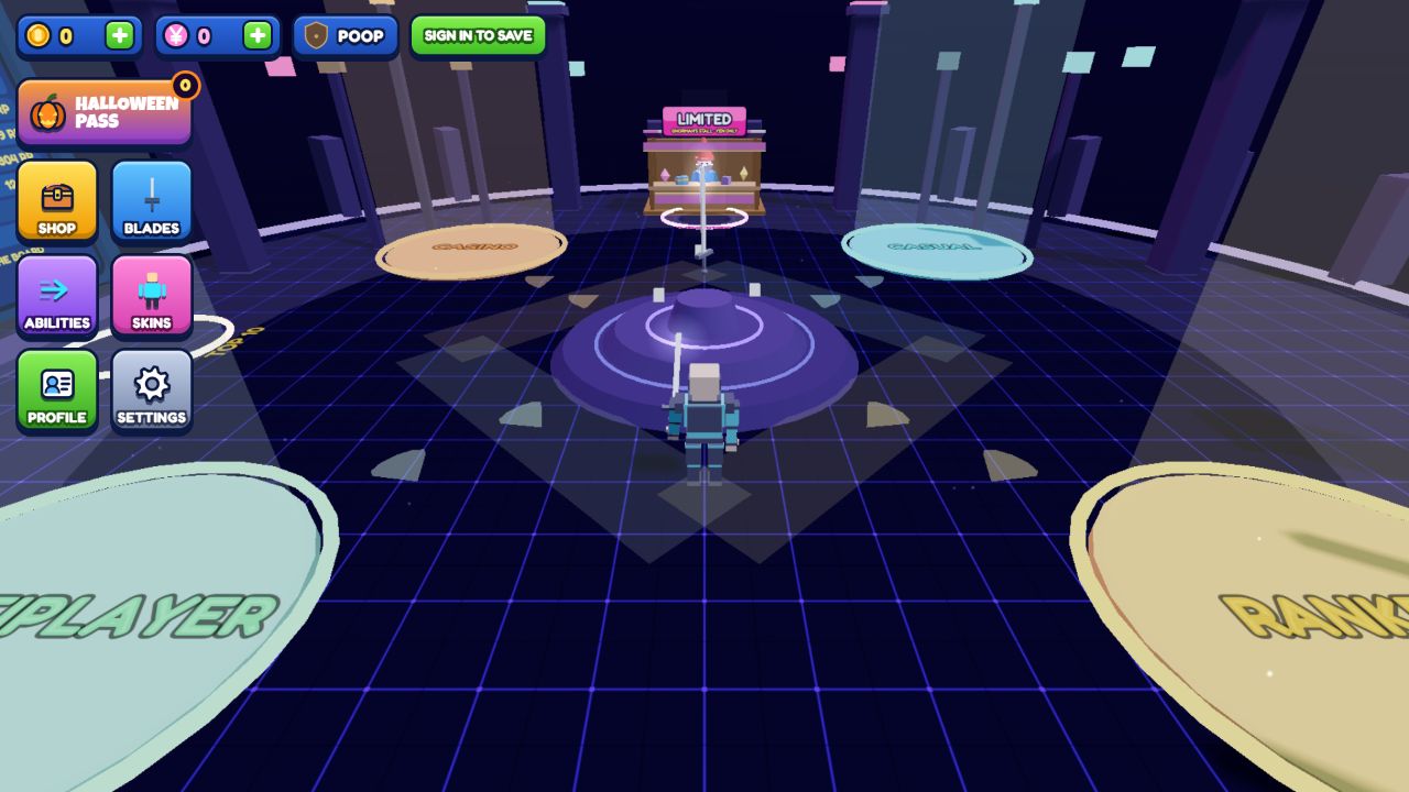 The Battle Balls multiplayer lobby
